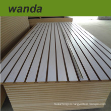 size 1220x2440mm thickness 15/18/25mm slotted mdf /groove mdf